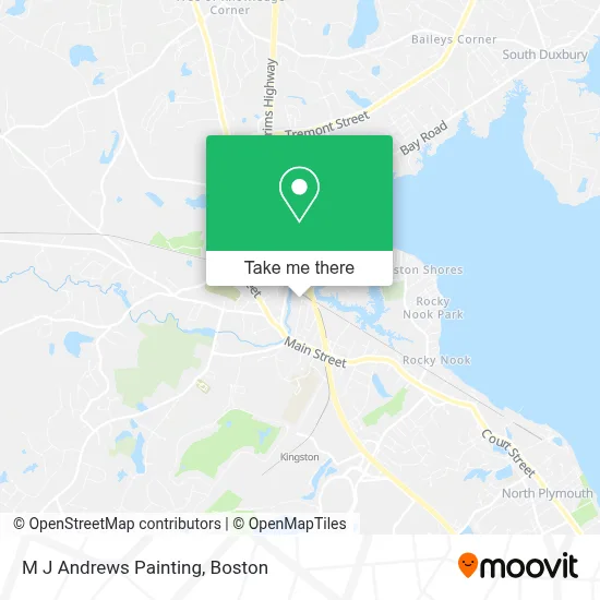 M J Andrews Painting map