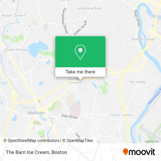 The Barn Ice Cream map