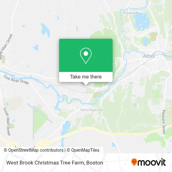 West Brook Christmas Tree Farm map