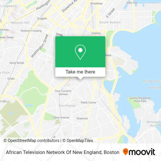 African Television Network Of New England map