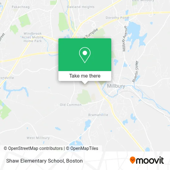 Shaw Elementary School map