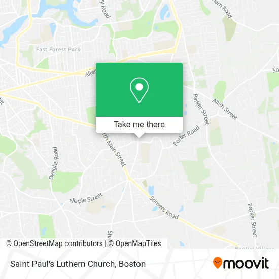 Saint Paul's Luthern Church map
