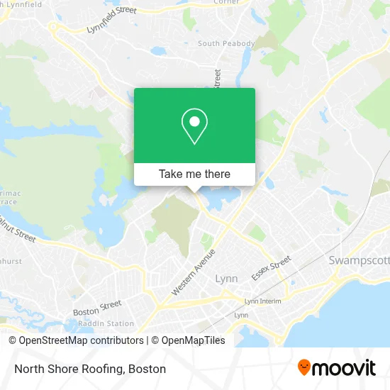 North Shore Roofing map
