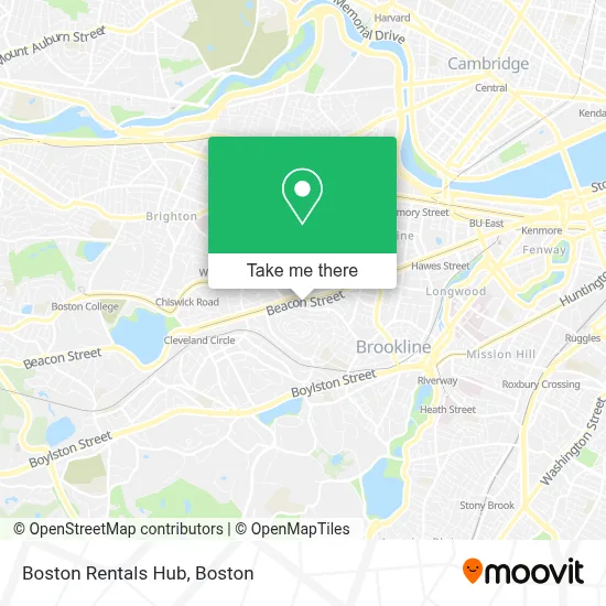 Boston Rentals Hub map