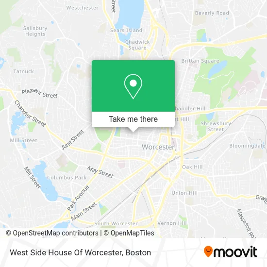 West Side House Of Worcester map