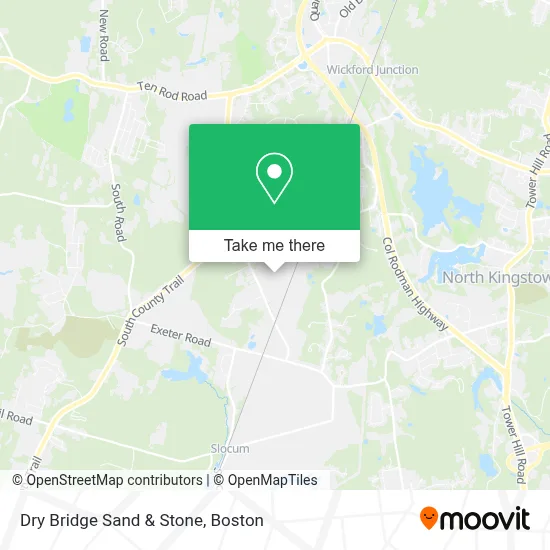 Dry Bridge Sand & Stone map