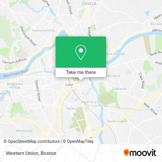 Western Union map