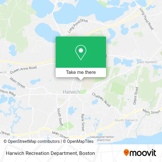 Harwich Recreation Department map