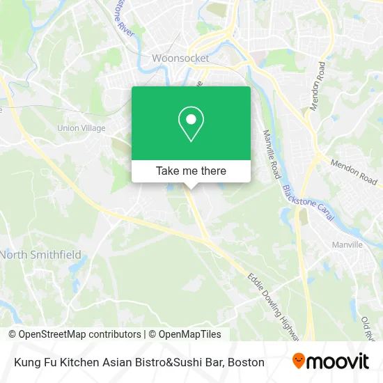 Kung Fu Kitchen Asian Bistro&Sushi Bar map