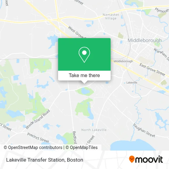 Lakeville Transfer Station map