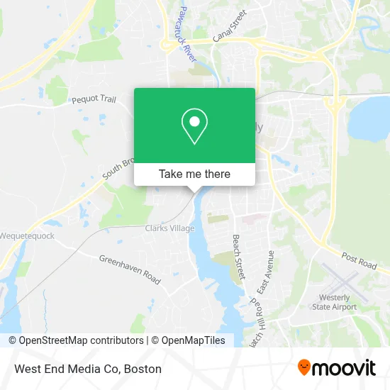 West End Media Co map