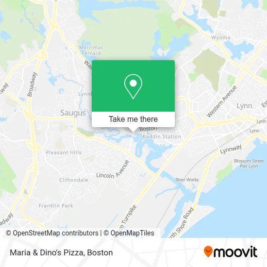 Maria & Dino's Pizza map