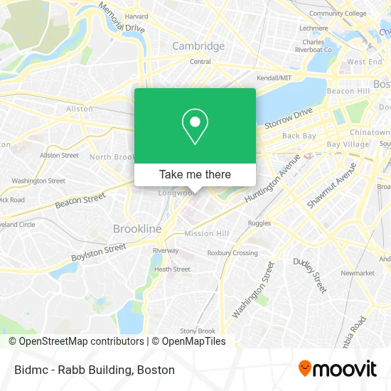 Bidmc - Rabb Building map