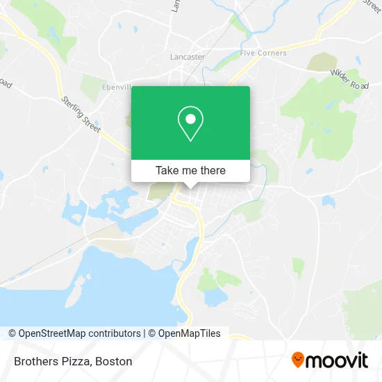 Brothers Pizza map