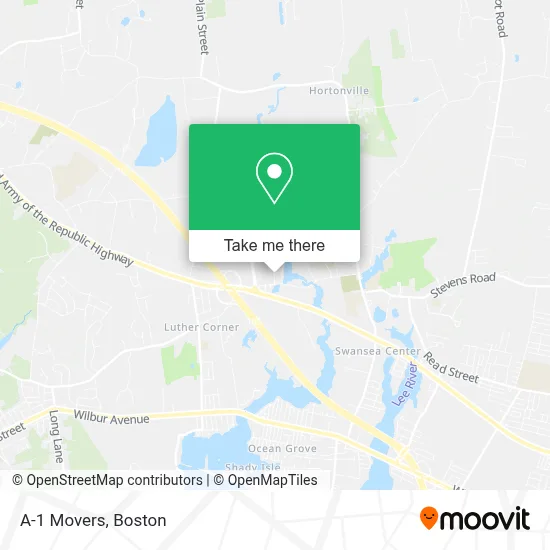 A-1 Movers map