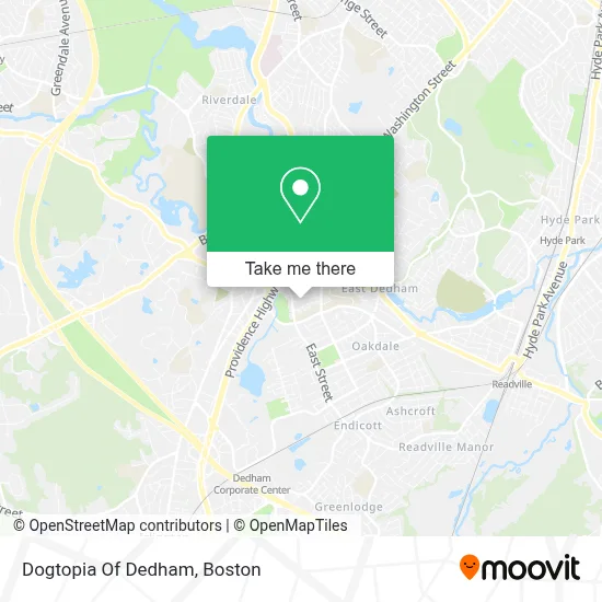 Dogtopia Of Dedham map