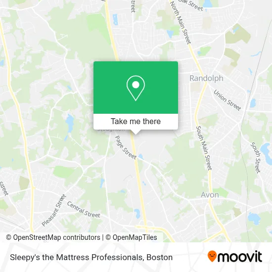 Sleepy's the Mattress Professionals map
