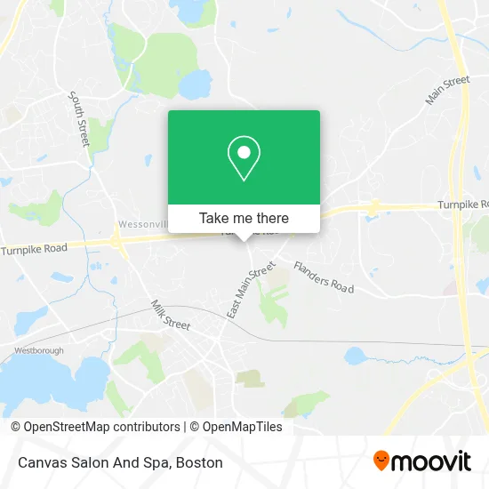 Canvas Salon And Spa map