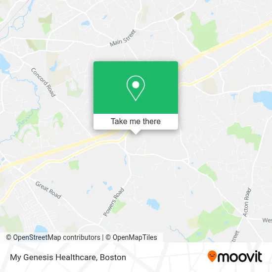My Genesis Healthcare map