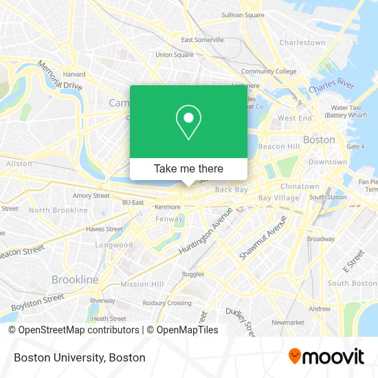 Boston University map