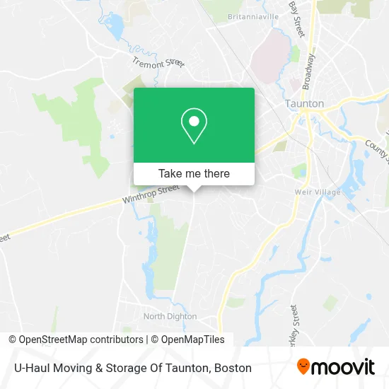 U-Haul Moving & Storage Of Taunton map