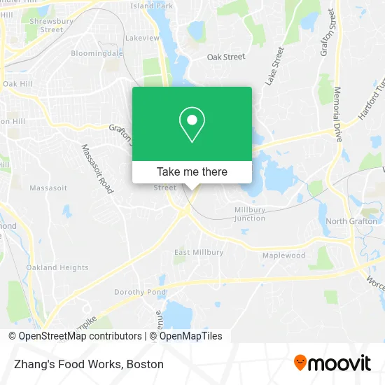 Zhang's Food Works map