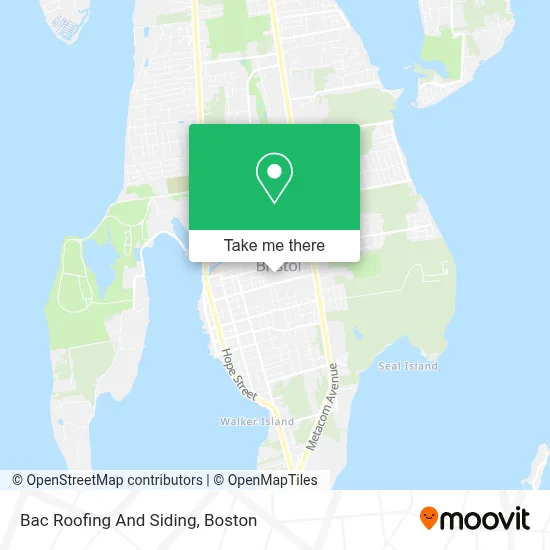 Bac Roofing And Siding map