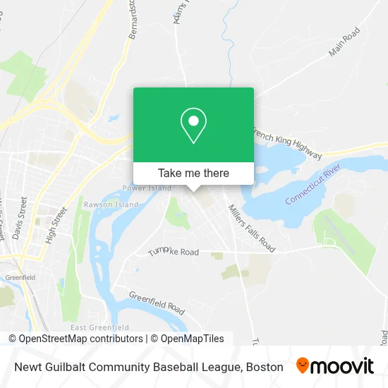 Newt Guilbalt Community Baseball League map