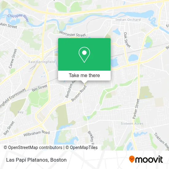 Las Papi Platanos map