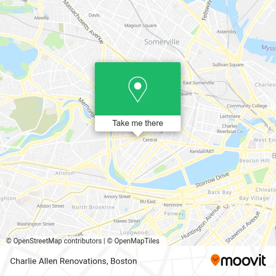 Charlie Allen Renovations map