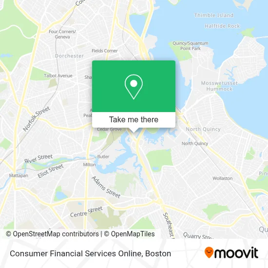 Consumer Financial Services Online map