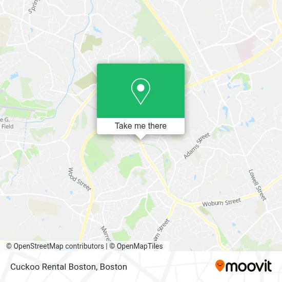 Cuckoo Rental Boston map