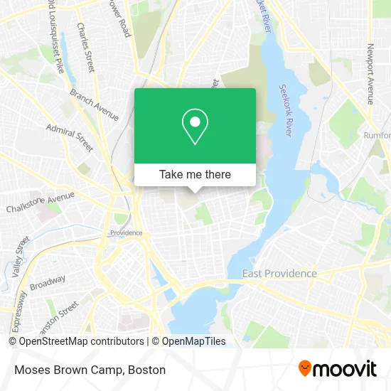 Moses Brown Camp map