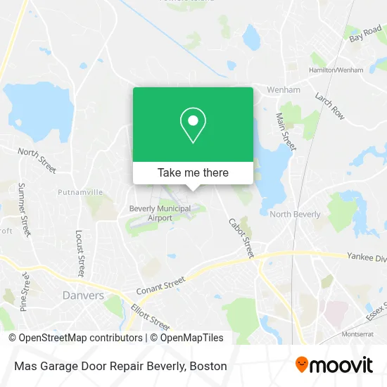 Mas Garage Door Repair Beverly map