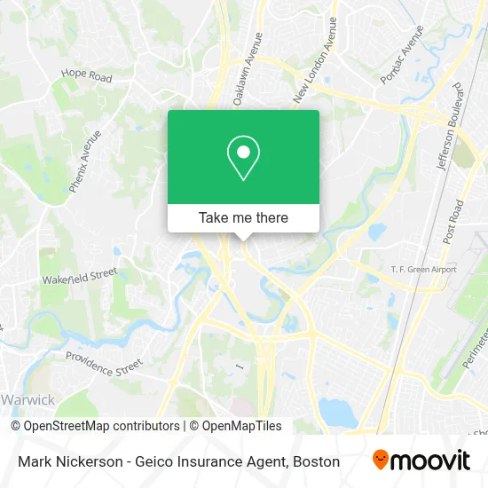 Mark Nickerson - Geico Insurance Agent map