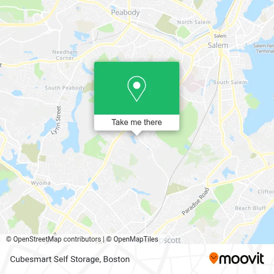 Cubesmart Self Storage map