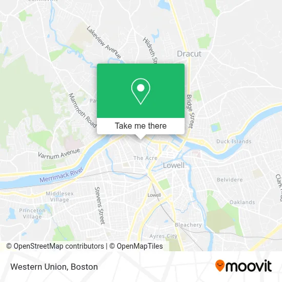 Western Union map