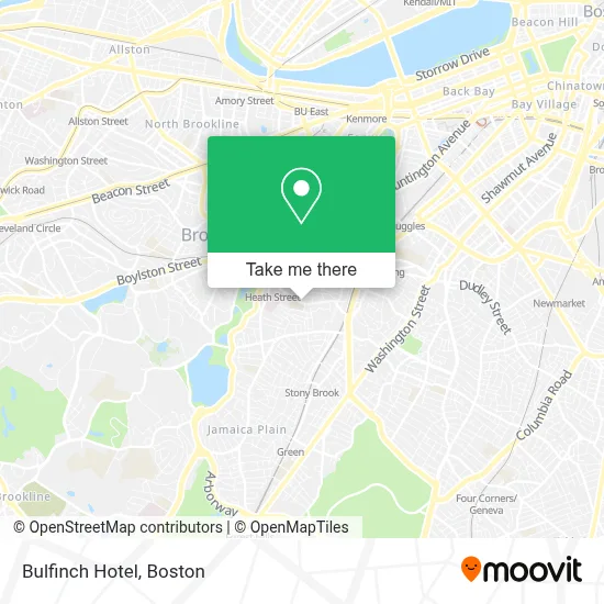 Bulfinch Hotel map