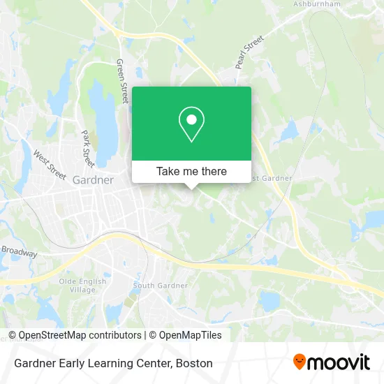 Gardner Early Learning Center map
