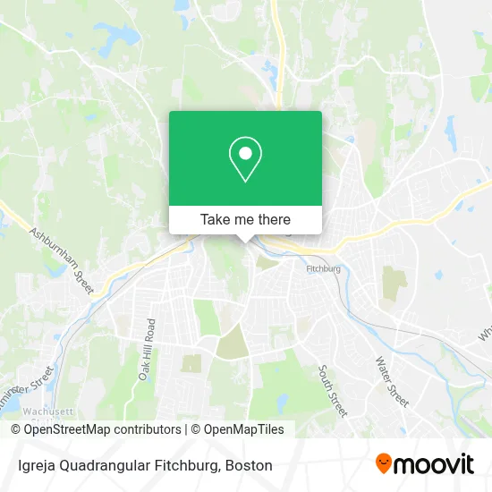 Igreja Quadrangular Fitchburg map