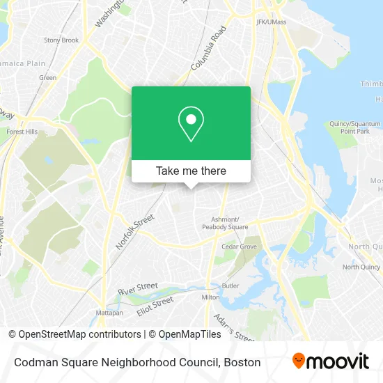 Codman Square Neighborhood Council map