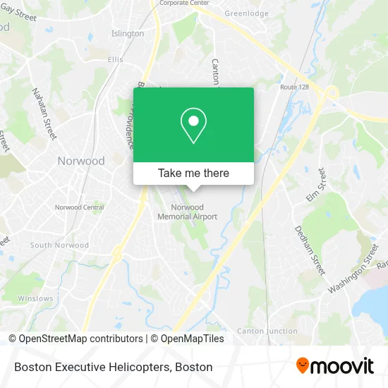 Boston Executive Helicopters map