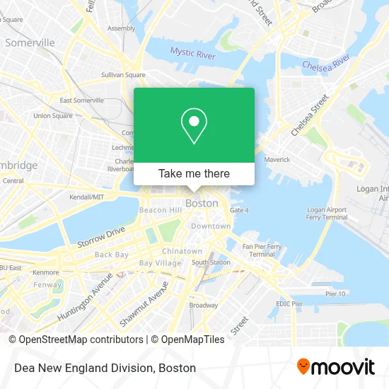 Dea New England Division map