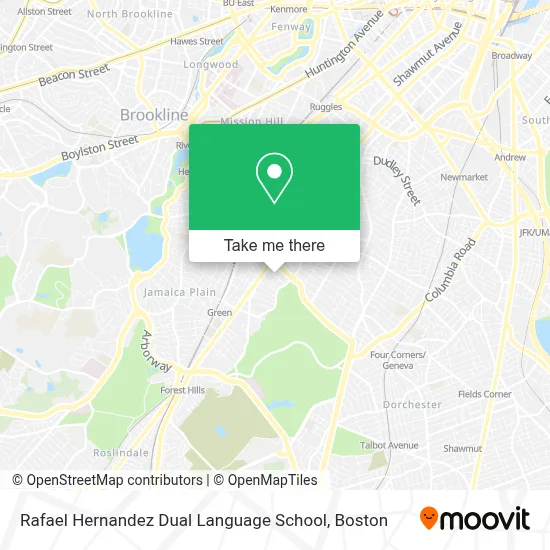Rafael Hernandez Dual Language School map