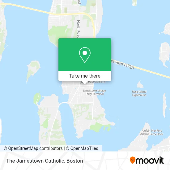 The Jamestown Catholic map