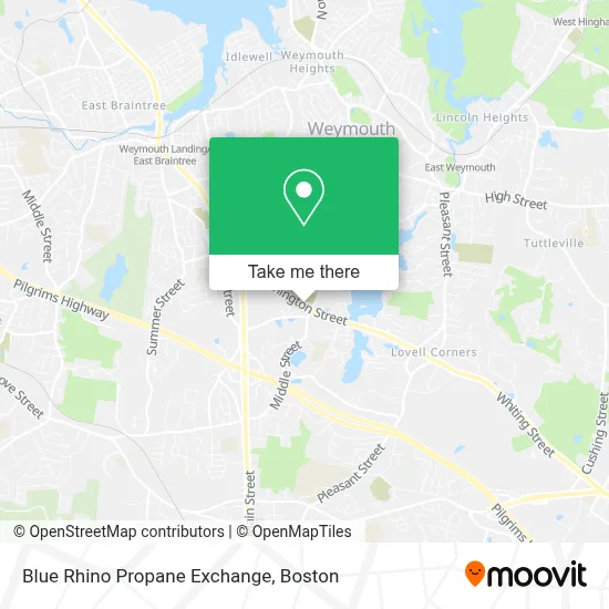 Blue Rhino Propane Exchange map