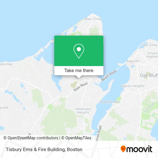 Tisbury Ems & Fire Building map