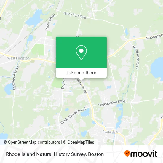 Rhode Island Natural History Survey map