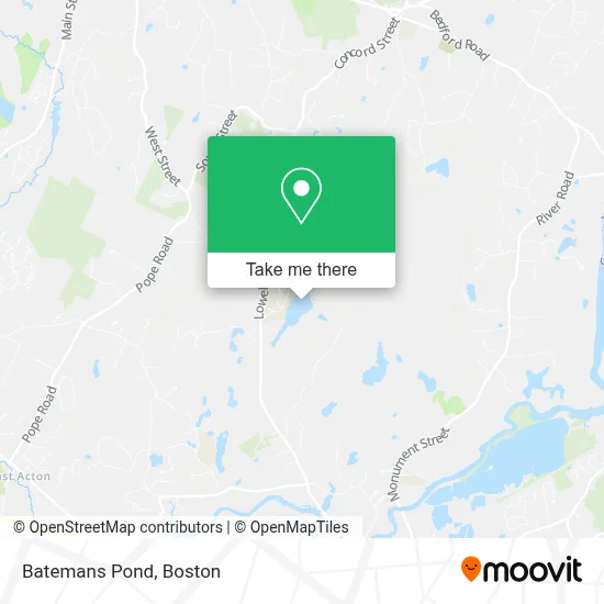 Batemans Pond map