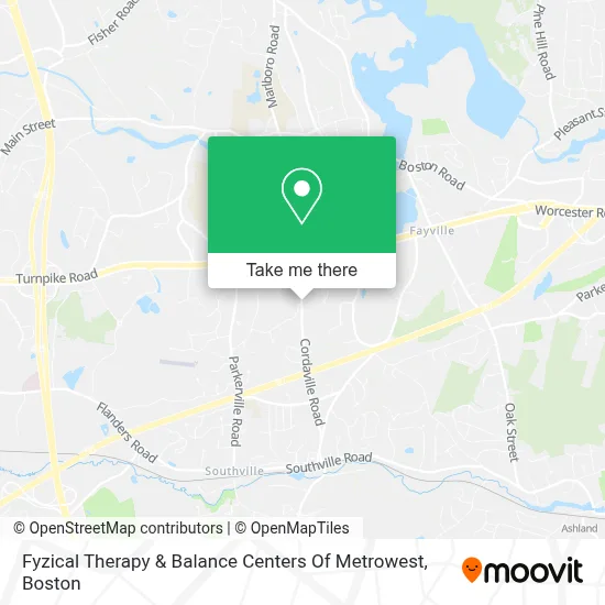 Fyzical Therapy & Balance Centers Of Metrowest map